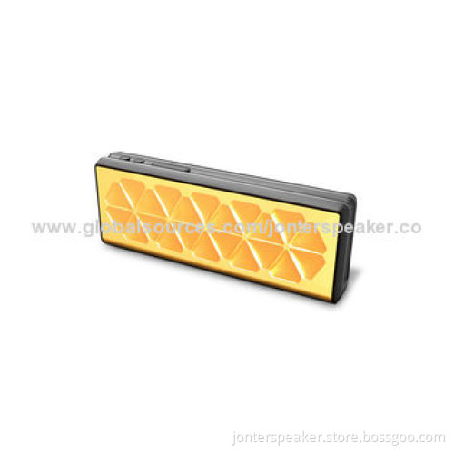 Metal Grill Leather Cover Bluetooth Speaker, CSR 4.0 Bluetooth, 4 Ohms Impedance